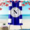 Asciugamano da Spiaggia con Stampa Logo SSC Napoli, Asciugamano Grande Morbido Asciugatura Rapida per Spiaggia Campeggio Nuoto