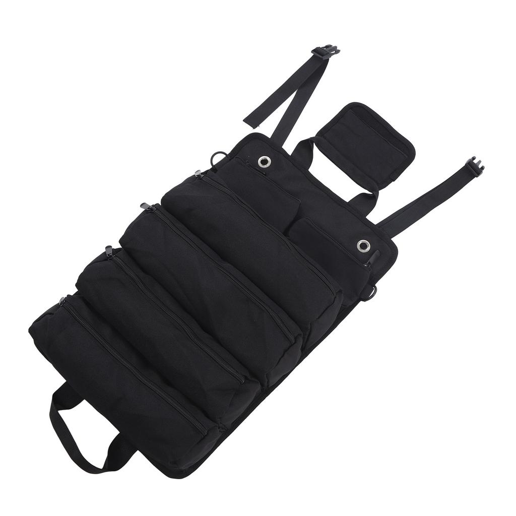 Roll Up Tool Bag Multipurpose Portable Tool Storage Bag Oxford Cloth Separate Pockets Tool Organizer for Gardening