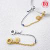 Copper Safety Chain Sun Moon Bead Charms Charm Bead Charms Compatible With Authentic Bracelets Do It Yourself Jewellery Making Fine Jewellery Gift F