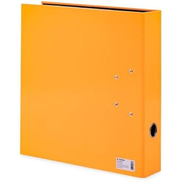 Classeur A4 - HERMA - 20064 - Orange fluo - 7 cm - Mécanisme à levier solide
