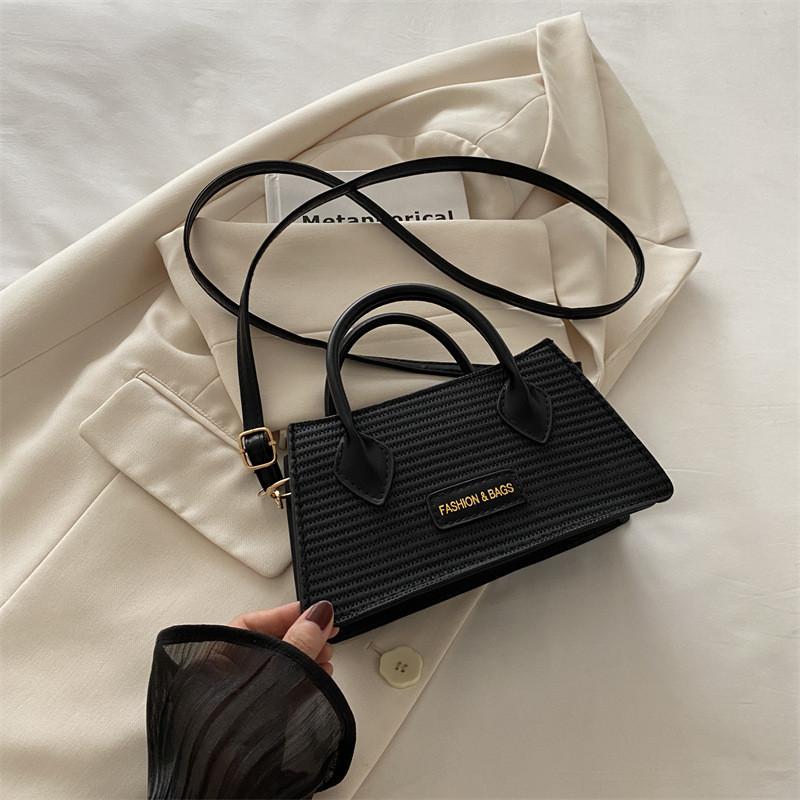 2024 Fashionable One Shoulder Crossbody Bag Stylish Unique Handheld Small Square Bag In Black Khaki Pink Green White