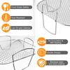8 Inch Square Air Fryer Rack BBQ Grill Holder Vegetable Fruit Dehydrator Rack Air Fryer Baket Accessories for Ninja Foodi