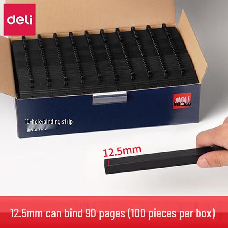 Deli 3828 10-Hole A4 Plastic Binding Strips 2340₽