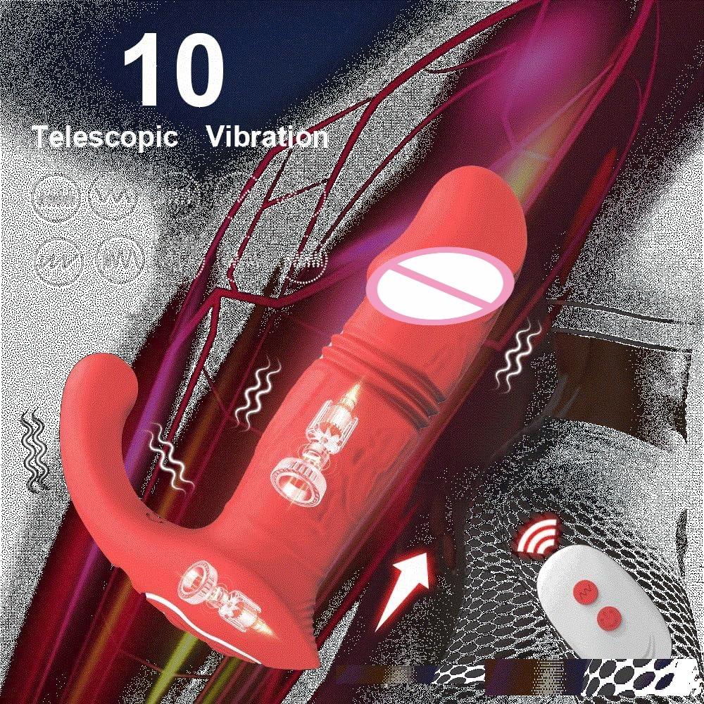 Thrusting Anal Plug Vibrator Massager Male Masturbator Adults Sex Toys G-spot Male Prostate Clitoris Stimulator Remote Control
