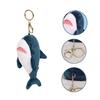 Key Holder Soft Cartoon Shark Shape Plush Creative Hanging Pendant for Bag