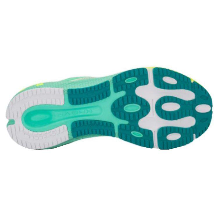 Under Armour Round Toe Shock Absorbing Non-Slip Wear-Resistant Low-Top Running Shoes Women Sneaker Green White 3026265-100