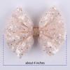 New Chic Princess Lace Hair Clips Bling Netting Sequins Bow Hairpins Glitter Knot Hair Bow Sweet Head Wear Girls Accessories