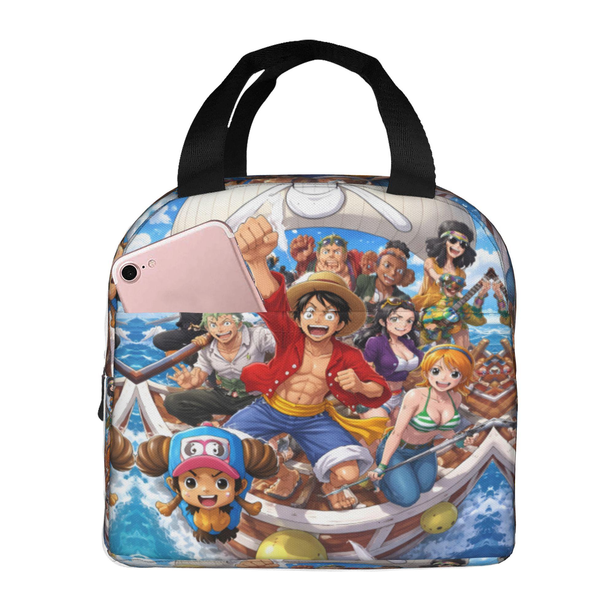 Custom One Pieces Insulated Lunch Bags for Camping Travel Manga Portable Thermal Cooler Lunch Box Unisex One Size