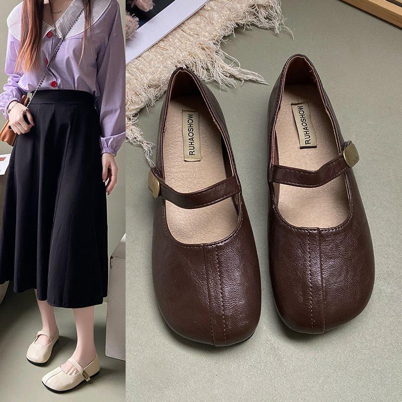 

2025 new spring and summer half tray flat bottom one pedal bag head slippers women wear soft-soled shoes lazy Doudou shoes 41