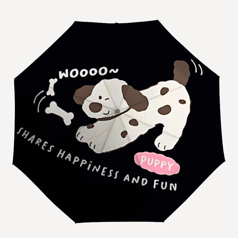 

1pc Puppy Bone Automatic Open/Close Umbrella Compact Folding Umbrella, All-Season Portable Umbrella for Women/Men, Perfect Gift for Birthdays012
