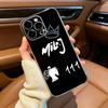 Sänger M-Milo J Handyhülle für iPhone 17, 16, 15, 14, 13, 12, 11, Pro Max, Plus, Weiche Silikon-Transparenthülle