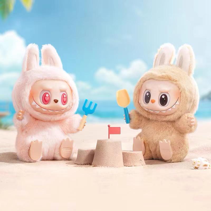

LABUBU Сердце Макарон Эмаль Лицо Сидячий от POPMART BUBBLE. 15 cm