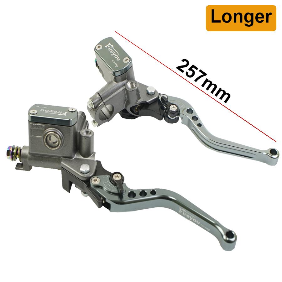 One Pair 14mm Piston Moto Bike Hydraulic Clutch Lever Right Hand Brake Master Cylinder Pump Lever 22mm Universal Street Pit Bike