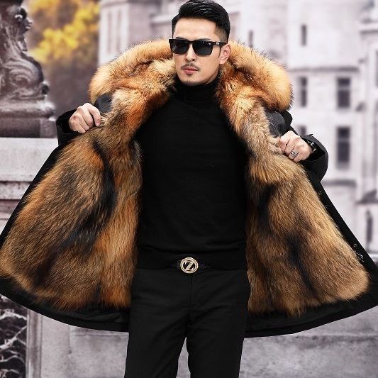 

Мужская куртка Pike Suit средней длины, теплая кожаная куртка большого размера из искусственного меха 4XL