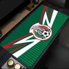 Mexico Football Emblem Mouse Pad, Rubber Base, Esports Desk Mat, Mouse Pad for Gamers and Office Use, Gaming Desk , Easy To Clean Mat