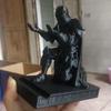 3D Printed Executive Knight Pen Holder - Hero Knight In Armor Kneeling Pose for Office Supplies