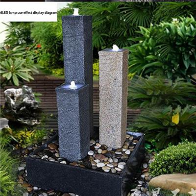 Underwater 6-LED Light Ring For Fountain Fish Pond Water Garden AC Adapter Vertical Adjustment Warm White White Multicolor