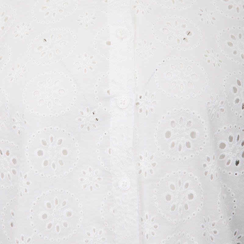 Clodia White English Embroidery Blouse for Women by LA PETITE ETOILE