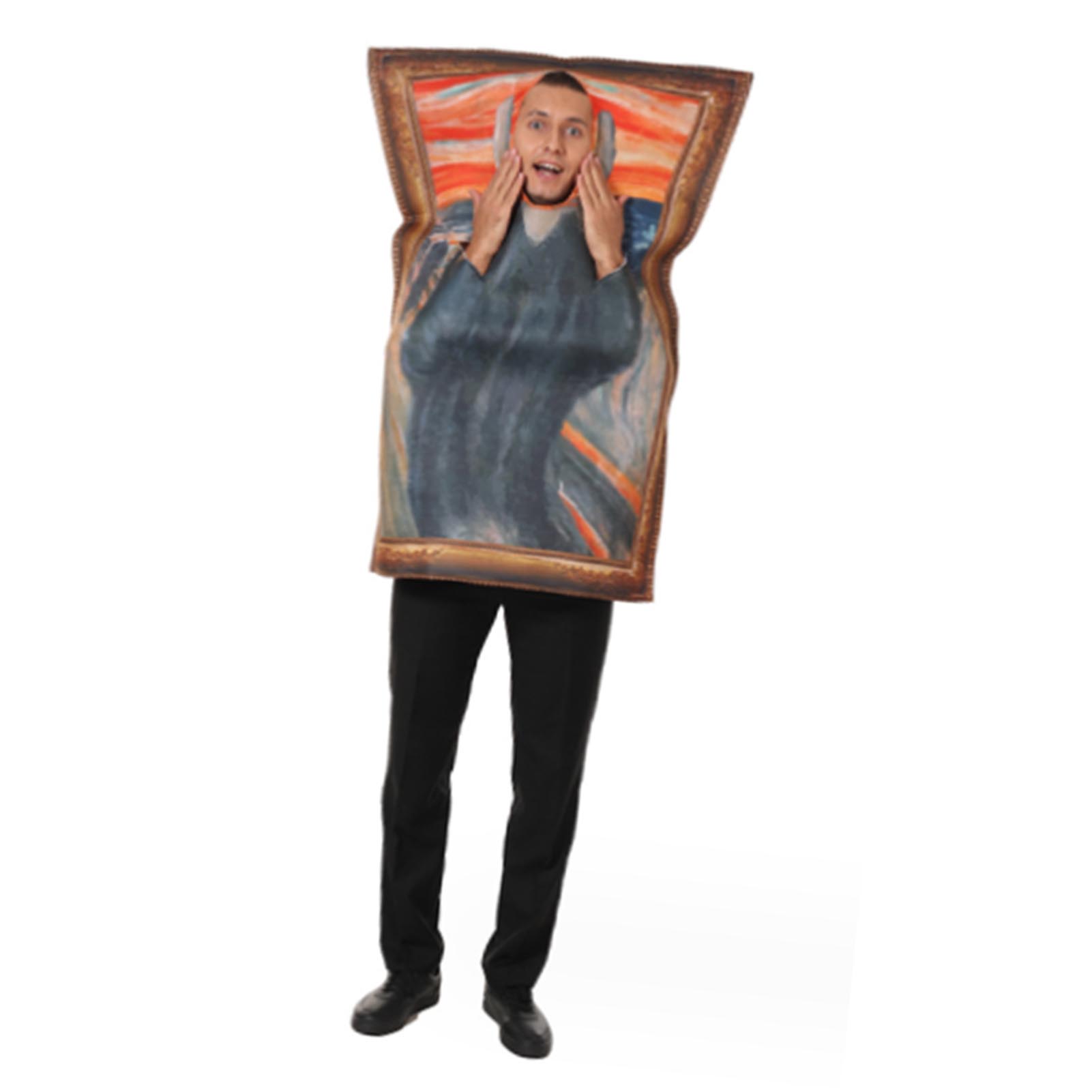 

Funny Mural Scream Costume Van Gogh Screaming Mural Jumpsuit Halloween Classic Cosplay Costume