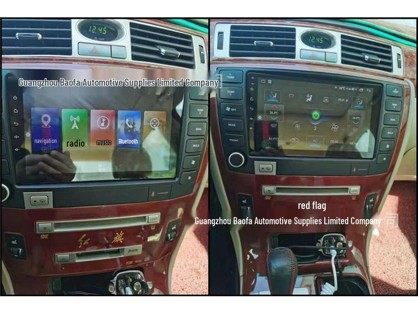 Android Smart Navigation with Voice Control & Built-in CarPlay for Hongqi Shengshi - 4G, Gaode, Eight-Core