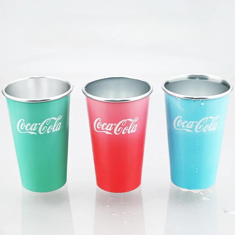 Comfortable Home Life 470Ml Portable Aluminum Mug-Cocacola Cups Colorchanges When Cool Perfect…