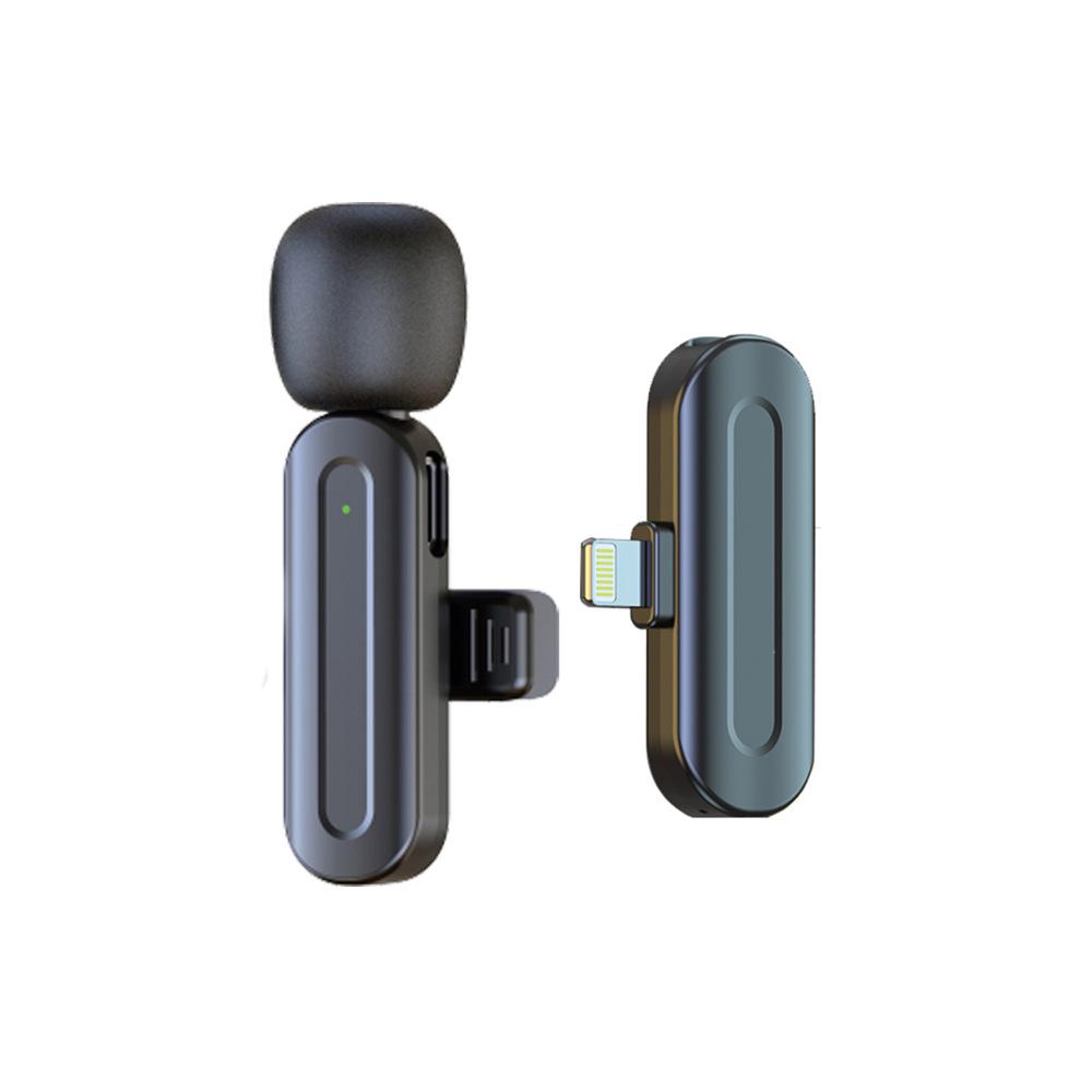 Wireless Lavalier Microphone with Intelligent Noise Reduction for Live Streaming, Vlogging, and Video Recording