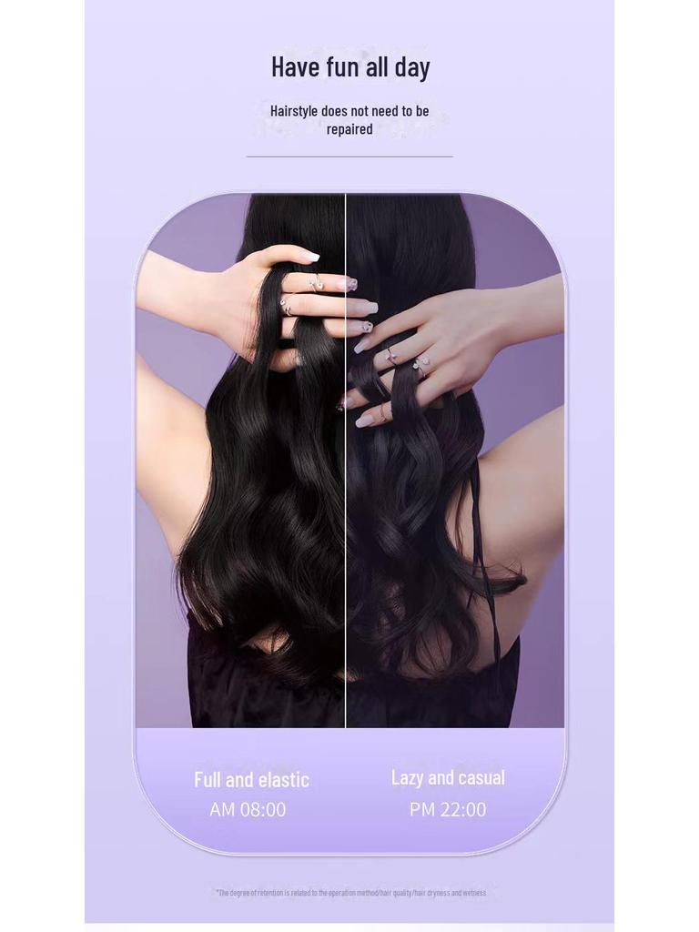 32mm French Deep V Wave Curling Iron - Hair-Friendly, Egg Roll & Water Ripple Styles