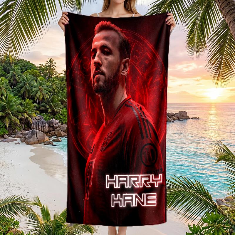 Harry Kane Fashion Beach Towel: Ideal for Summer Adventures Soft, Absorbent and Quick Drying Suitable for Swimming and Bathing