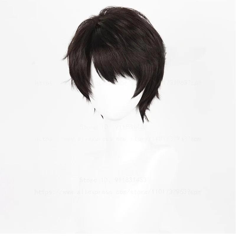 

Парик для косплея Caleb Game Love and Deepspace Xia Yizhou Cosplay 30 см короткие термостойкие синтетические волосы аниме-парики + шапочка для парика One Size