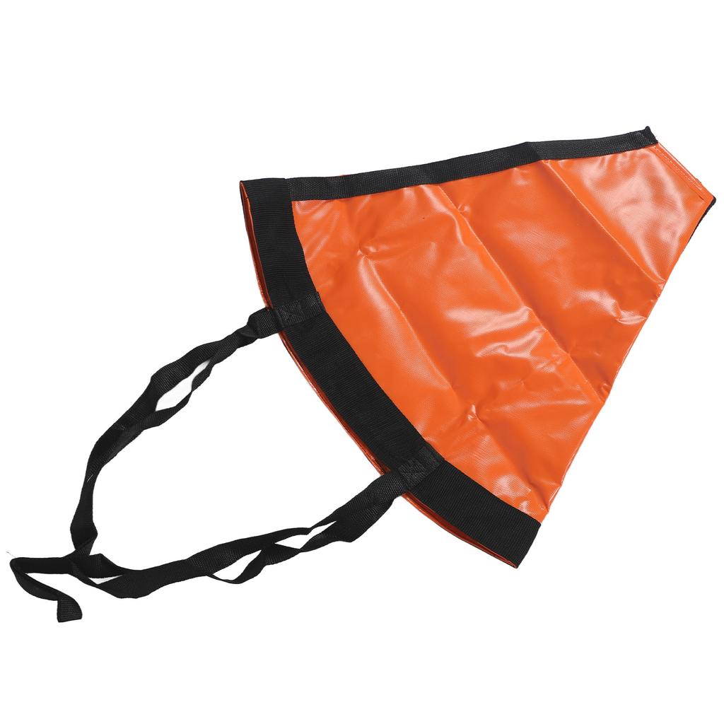 Drift Sock High Visibility Wind Resistant Orange Portable Tear Resistant Sea Anchor Drogue For Marine Boats Yachts