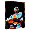 Boxing Legend Geometric Art Metal Tin Sign Home Decor Wall Hanging Collectible Gift
