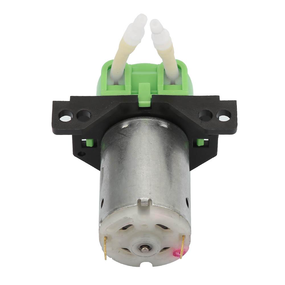 DC6V Micro Water Liquid Peristaltic Pump For Aquarium Lab Analytical 2*4mm(Green)