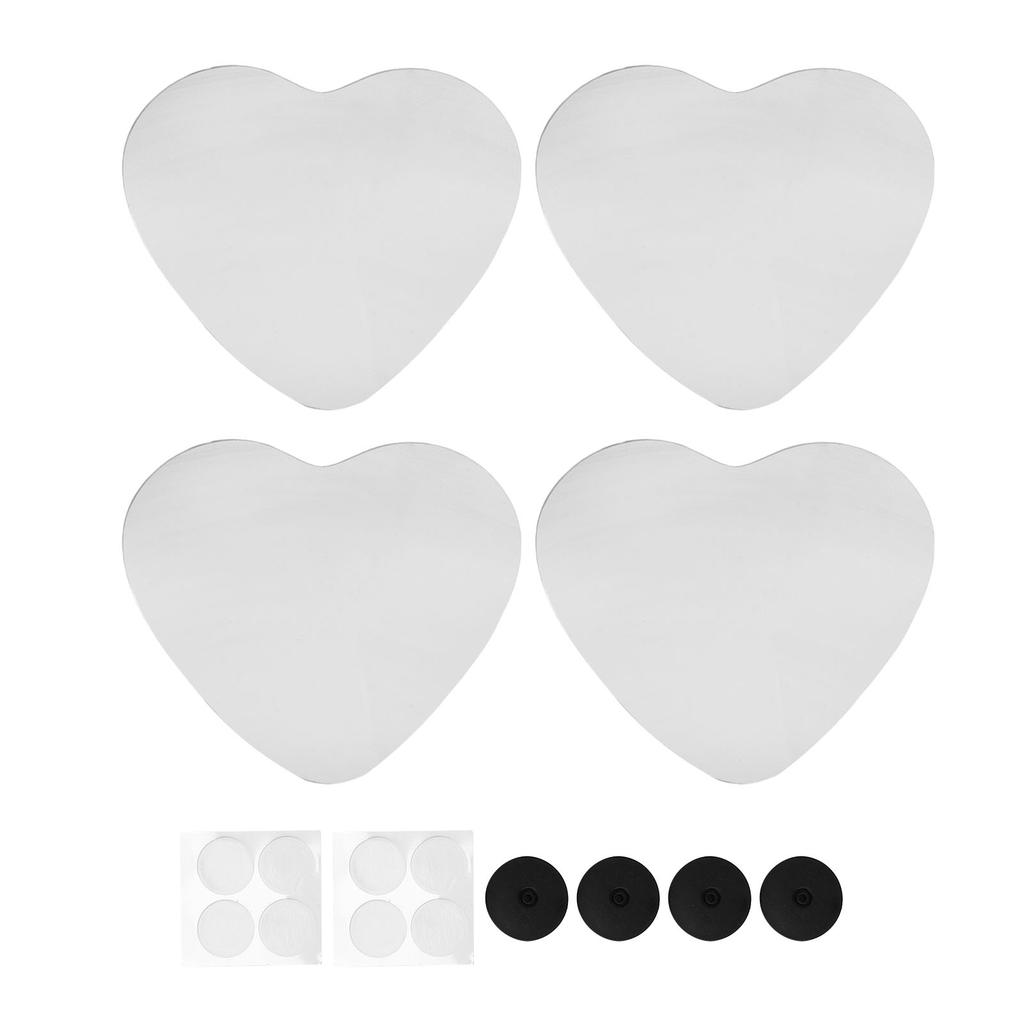 Auto Seiten-Totwinkelspiegel Herzförmig Rahmenlos Verstellbar Weitwinkeldesign Auto Konvexer Totwinkelspiegel