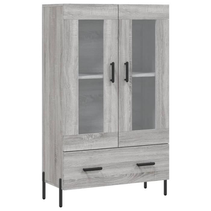 VidaXL Buffet haut sonoma gris 69,5x31x115 cm bois d'ingénierie 828314