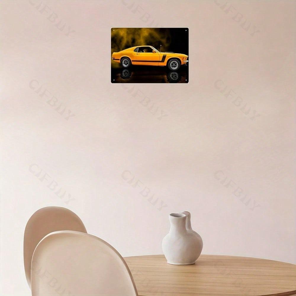 8x12 Inch Vintage Classic Car Metal Sign Wall Decor Weatherproof Iron Embossed Art Plate With Pre Drilled Holes For Garage Home Bar