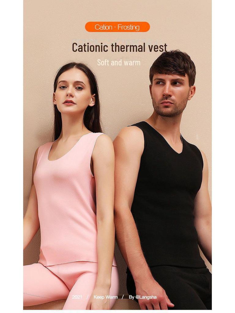 Damska kamizelka termiczna z niemieckiego aksamitu i bezszwowa koszulka bazowa