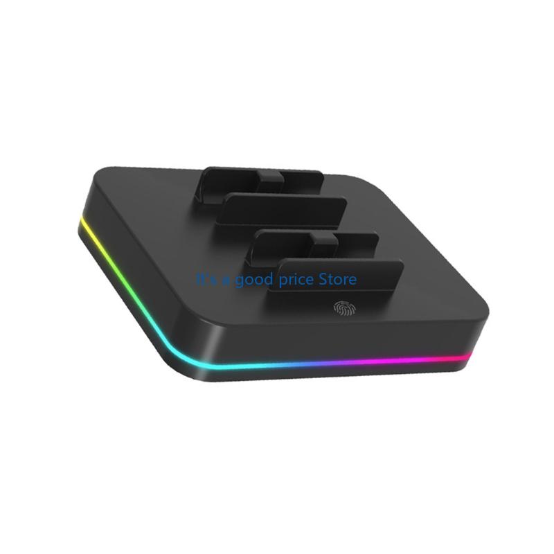 

4 in 1 Charging Dock Station for NS2 Small Controllers Intelligent Protections Feature Ambient Lighting Design