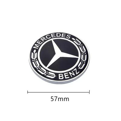 Bwflry1 New 2025 For Mercedes Benz Car Metal Flat Hood Emblem Front Badge Logo Sticker For Mercedes Benz W212 W213 W205 W177 W247 W176 C
