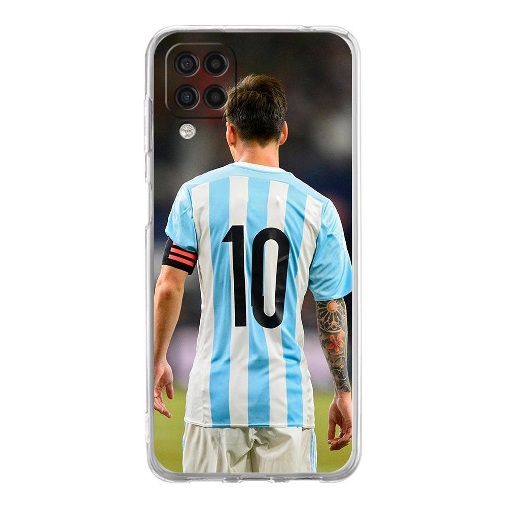 Soft TPU Cover for Samsung Galaxy A25 A23 A22 A52S A31 A72 A73 A17 A07 A13 A11 5G Transparent Phone Case Football 10 Player Bags