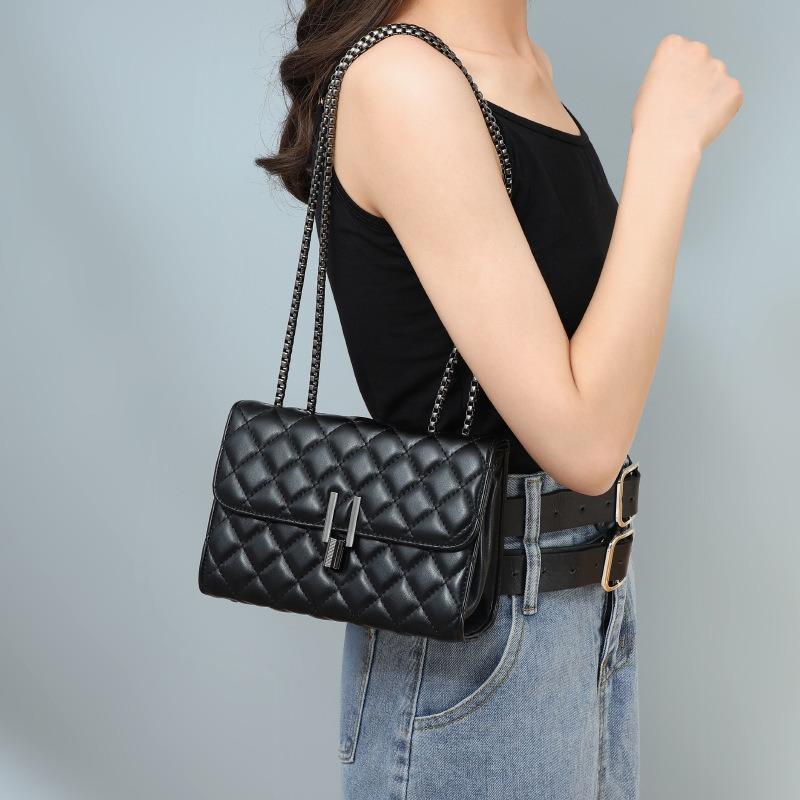 Bags Women's Bags Crossbody Bags Rhombus Chain Bags Fashion Light Luxury Niche Shoulder Bags Casual Versatile Small Square Bags