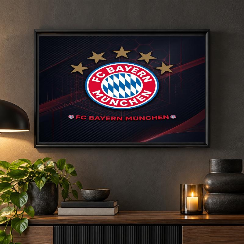 Bayern Munich Diamond Painting Kit 5D Full Drill DIY Diamond Mosaic Wall Art Home Decor