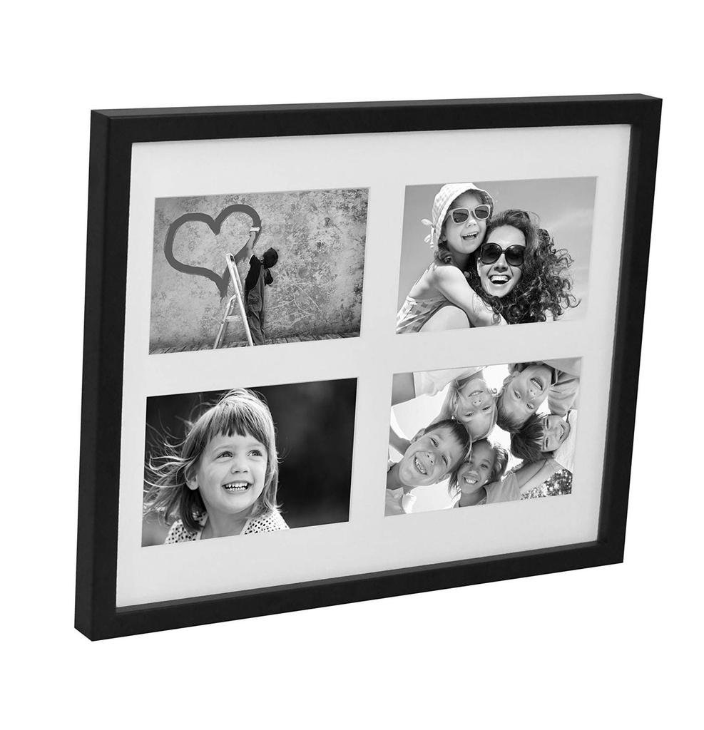 Wall Photo Frame Multi-Frame Gallery Collage 28X35 Cm. On 4 Photos 10X15 Cm. Black Bd Art