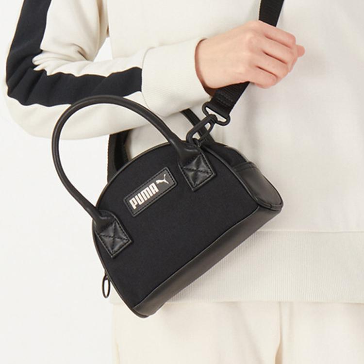 Neue PUMA Handtasche aus Kunstleder Handtasche Schultertasche Umhängetasche Normal Damen Schwarz 078742-01