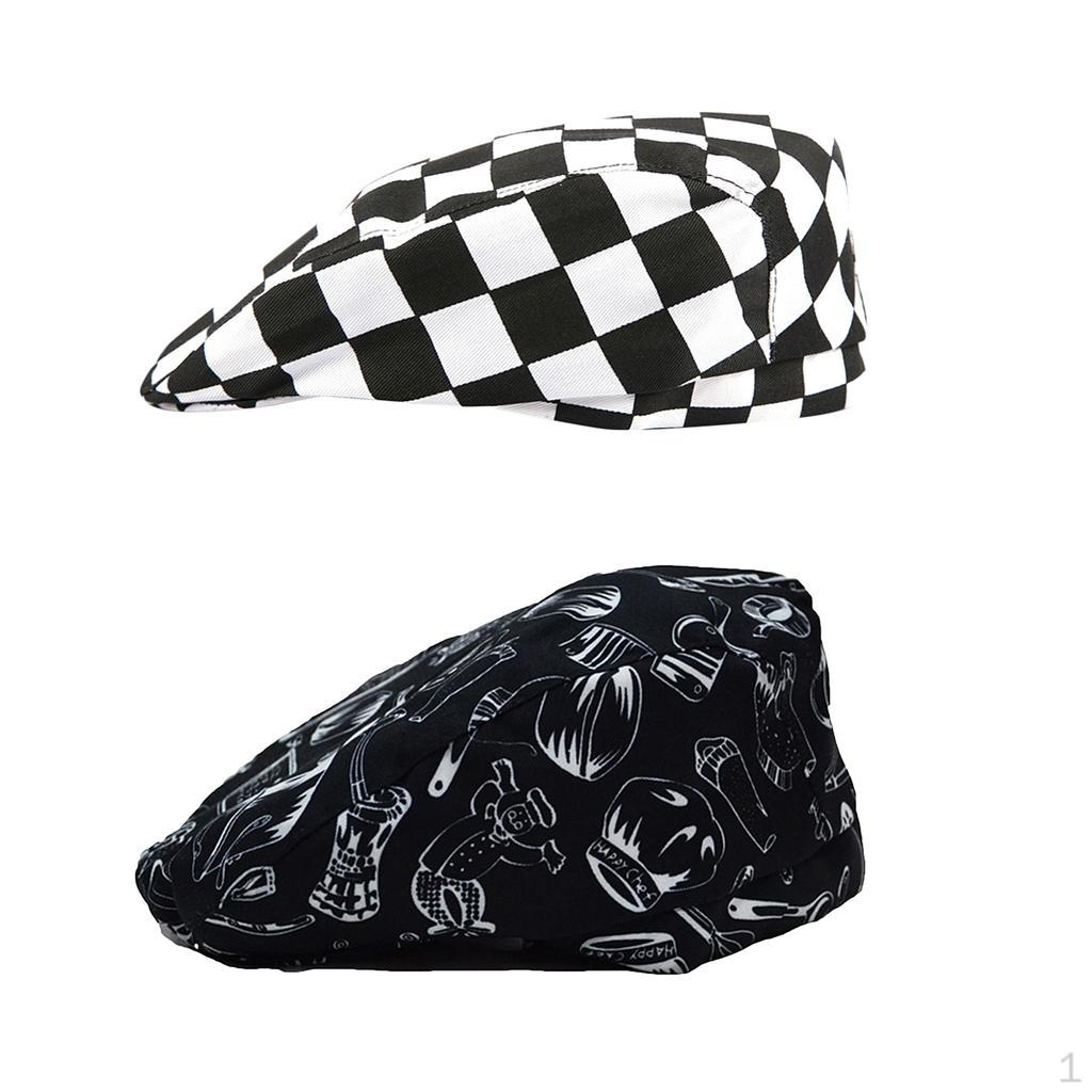 

2 штуки Кейтеринг Ресторан Кафе Официант Пекарь Шапка Черепная шапочка, Высокое качество