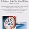JINSHIDUN New Business and Leisure Ladies Watch Goose Egg Shaped Diamond Temperament Quartz Watch Waterproof High-end Watch