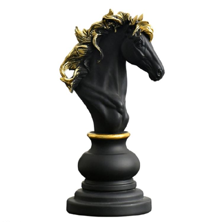 Resin Chess Pieces Board Games International Chess Figurines Retro Home Decor