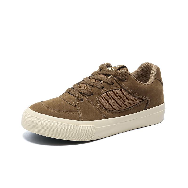 Niche Design Hong Kong Style Canvas Shoes Men's Spring New Versatile Casual Burgundy Ins Men's Shoes