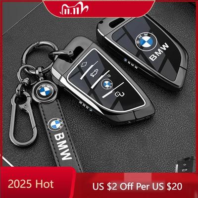 Sıcak 2025 BMW 1 2 3 4 5 6 7 Serisi X1 X3 X4 X5 X6 X7 F20 G20 G30 G05 G11 F15 F16 G01 G02 F48 Otomatik Klima İçin Araba Anahtar Kılıfı Kapak Kabuk