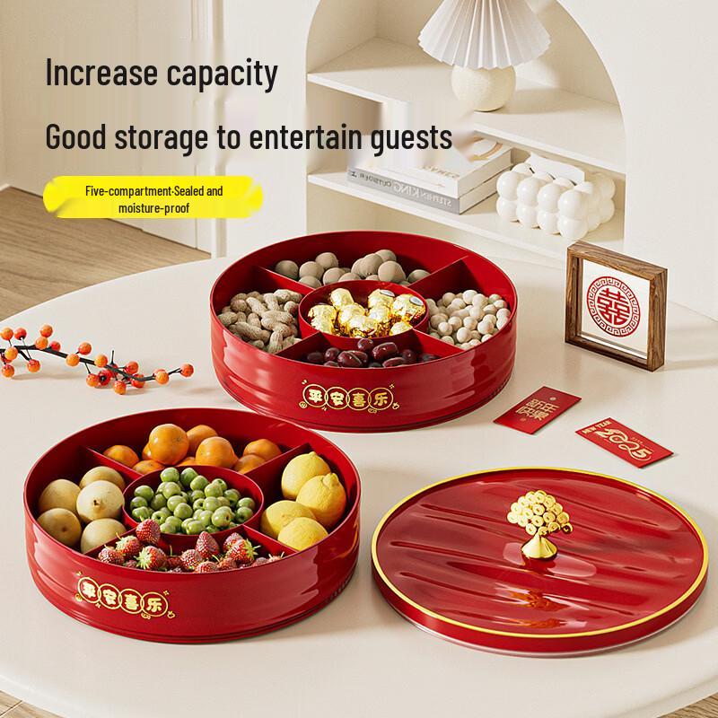 Festive Divided Snack and Candy Tray