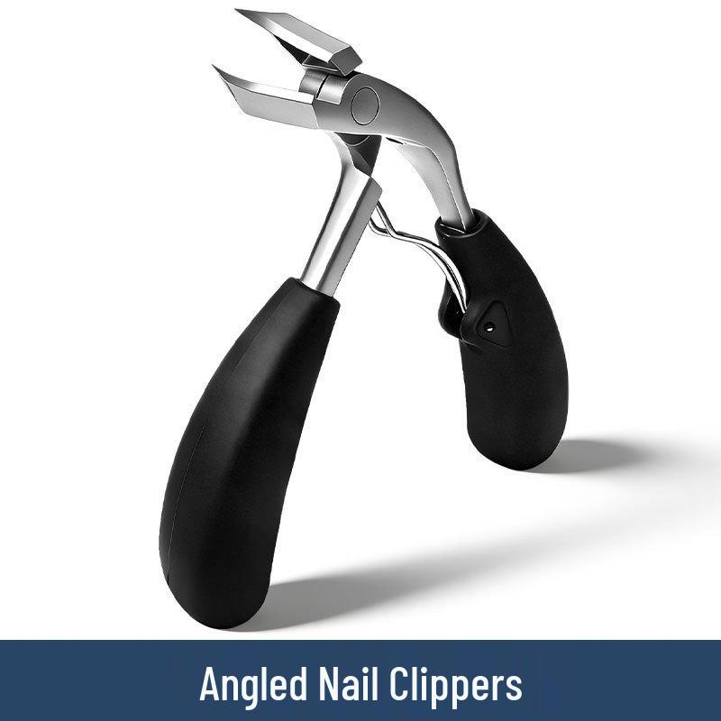 

Stainless Steel Nail Clippers Set with Large Opening & Anti-Splash Design Fat Boy PP Handle Bent Diagonal